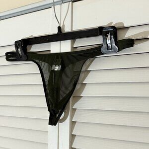 N2N Mesh Thong - Dark Green